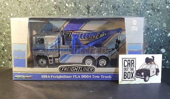 Freightliner FLA 9964 1984 grijs 1:43 Greenlight - 4