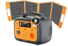 OUKITEL P501 500W 505Wh  + Flashfish Solar Panel