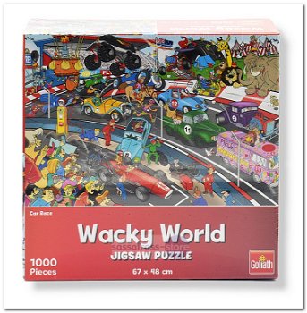 Wacky World: Car Race - Goliath - 1000 Stukjes - 1