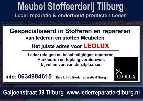 Leolux Leder reparatie en Stoffeerderij Galjoenstraat 39 Tilburg - 0