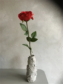 Rode zijden rozen (imitatie) - 0