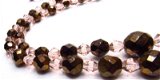 Mooi dubbel collier van glaskralen, vintage - 3 - Thumbnail