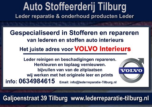 Volvo interieur leder reparatie en stoffeerderij Tilburg Galjoenstraat 39 op afspraak 0634984615 - 0