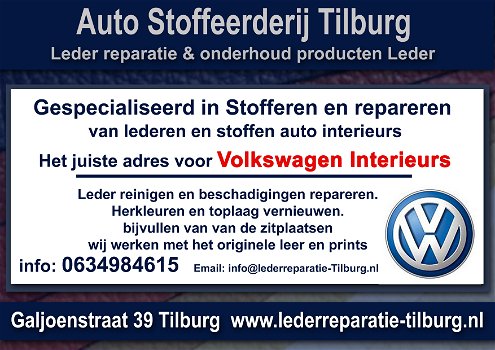 Volkswagen interieur leder reparatie en stoffeerderij Tilburg - 0