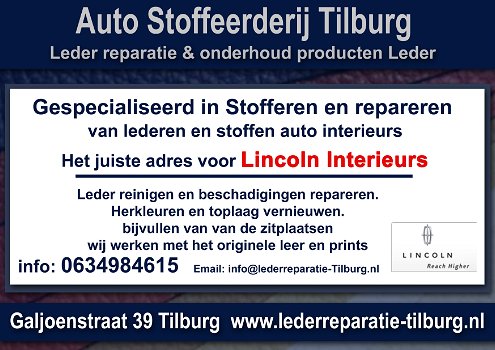 Lincoln interieur leder reparatie en stoffeerderij Tilburg - 0