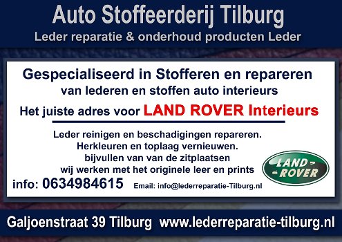 Land Rover interieur leder reparatie en stoffeerderij Tilburg Galjoenstraat 39 - 0