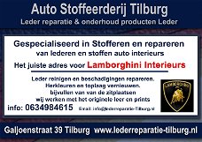 Lamborghini interieur leer reparatie en stoffeerderij Tilburg Galjoenstraat 39