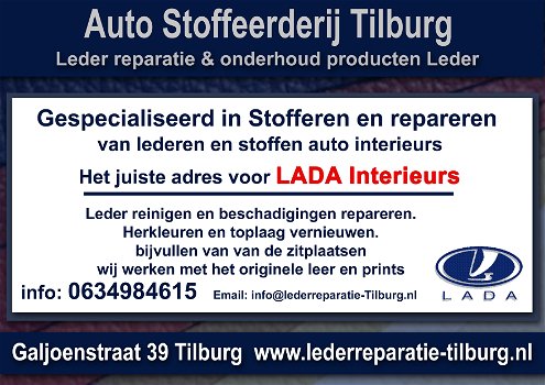 Lada interieur leer reparatie en stoffeerderij Tilburg Galjoenstraat 39 - 0