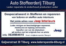 Jeep interieur leer reparatie en stoffeerderij Tilburg Galjoenstraat 39