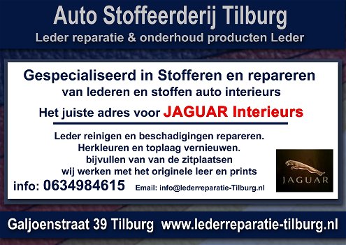 Jaguar interieur leer reparatie en stoffeerderij Tilburg Galjoenstraat 39 - 0