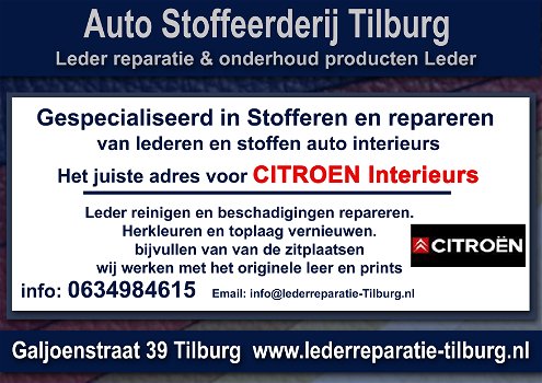 Citroen interieur stoffeerderij en Leer reparatie Tilburg Galjoenstraat 39 - 0