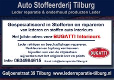 Bugatti interieur stoffeerderij en Leer reparatie Tilburg Galjoenstraat 39