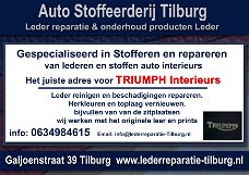 Triumph interieur stoffeerderij en Leer reparatie Tilburg Galjoenstraat 39