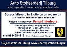 Ferrari interieur stoffeerderij en Leer reparatie Tilburg Galjoenstraat 39