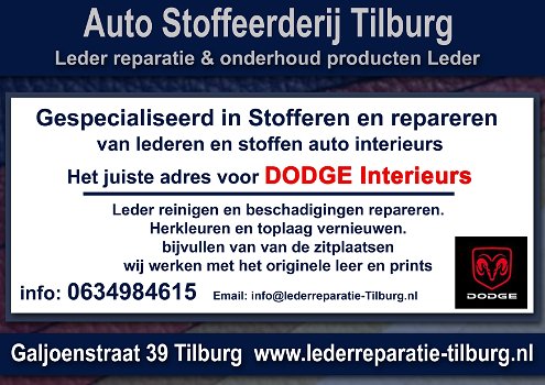 Dodge interieur stoffeerderij en Leer reparatie Tilburg Galjoenstraat 39 - 0