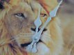 Klok van een leeuw ,wandklok - 2 - Thumbnail
