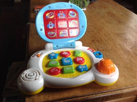 VTech Baby's Laptop -stimuleert, auditieve stimulatie, fantasierijk spel, - 1