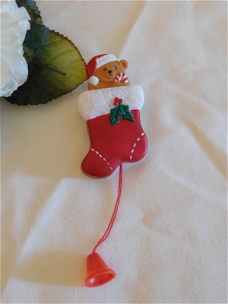 Grappige kerstbroche