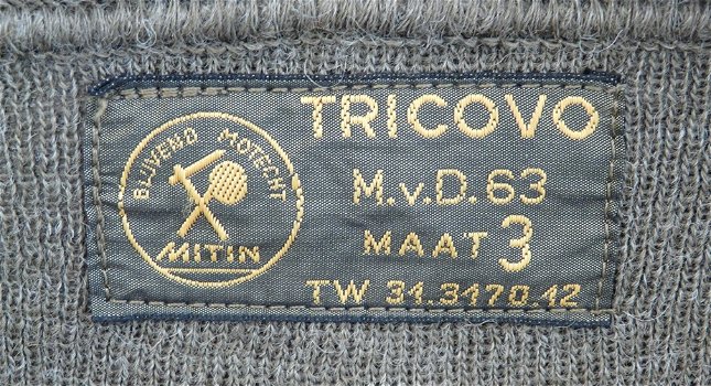 Trui / Pullover, Winter, V-hals, Koninklijke Landmacht, Maat: 3, 1963.(Nr.2) - 3