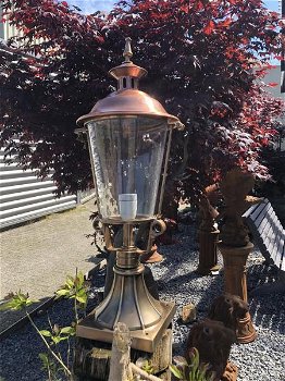 tuinlamp,messing,lamp op voet - 4