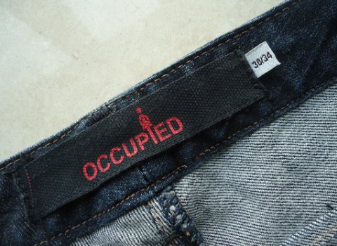 Te koop blauwe spijkerbroek voor dames van Occupied (30/34). - 1