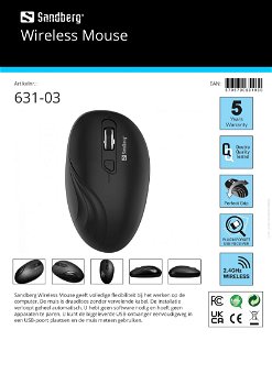 Wireless Mouse Draadloze muis met vijf jaar garantie - 6
