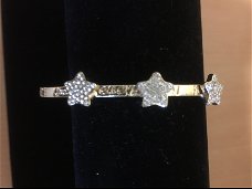 Armband sterren strass nikkelvrij goud