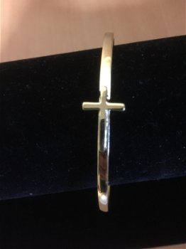Armband kruis nikkelvrij zilver - 0