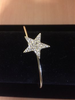 Armband strass ster nikkelvrij goud - 0