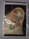 Earcuff aqua bloem strass - 0 - Thumbnail