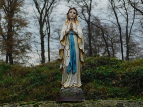 maria met rozenkrans , heilige Maria beeld - 1