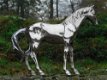beeld van een paard aluminium , paard - 3 - Thumbnail