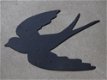 muurdecoratie zwaluwen , zwaluw - 3 - Thumbnail