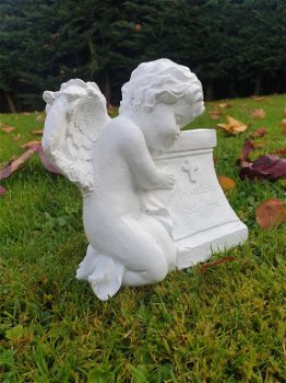 witte engel , grafbeeld,engel - 1