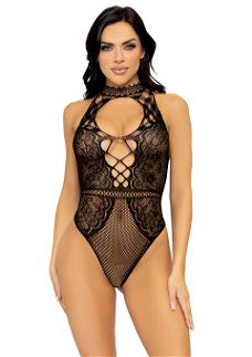 Fishnet Body Zwart - S/L