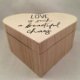 Valentijnsdag houten doos hart & quote over de liefde adv 1 - 1 - Thumbnail