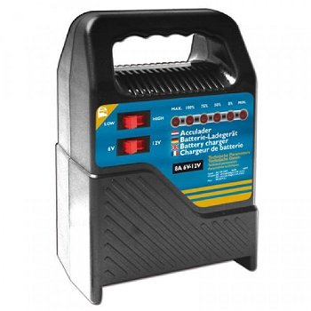 Acculader 6V/12V 8Amp. - 0