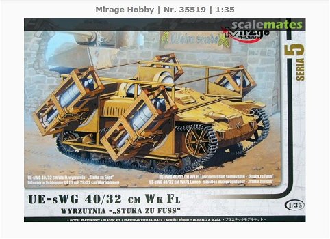 Bouwpakket Mirage-Hobby 35519 Renault UE sWG 40/32cm WK FL - 0