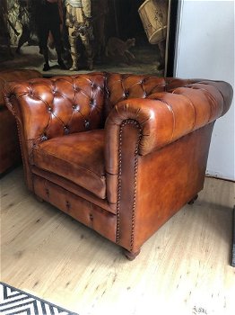 Fauteuil Leer Bruin. nieuw - 2