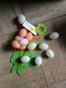 Plastiek eieren overschilderbaar  
