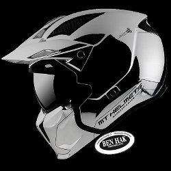 HELM MT STREETFIGHTER MAAT L MOTOR/BROMMER CHROOM NIEUW