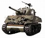 RC tank M4A3 Sherman 105mm Howitzer 1:16 met schietfunctie - 0 - Thumbnail