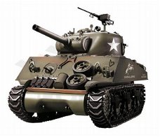 RC tank M4A3 Sherman 105mm Howitzer 1:16 met schietfunctie