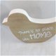Decoratie vogel tekstbord (hout) There's no place like home - 1 - Thumbnail