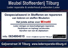 Minotti Leder reparatie en Stoffeerderij Tilburg Galjoenstraat 39 