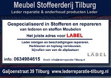 Label Leder reparatie en Stoffeerderij Tilburg Galjoenstraat 39
