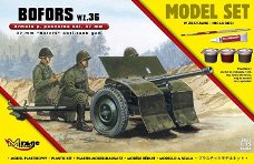 Bouwpakket Hobby Mirage schaal 1:35 Bofors anti tank 835061 incl 