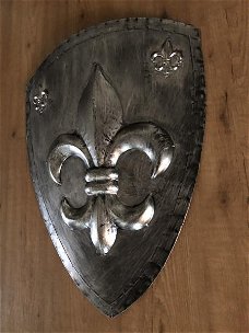  metalen schild met Franse lelie , schild