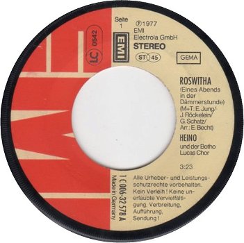 Heino – Roswitha (1977) - 0