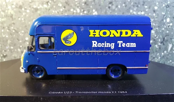 Citroen U23 HONDA RACING 1964 blauw 1/43 Spark - 0